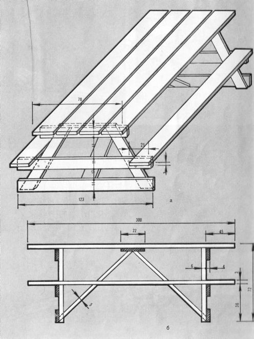 Садовая Мебель Своими Руками Фото Чертежи