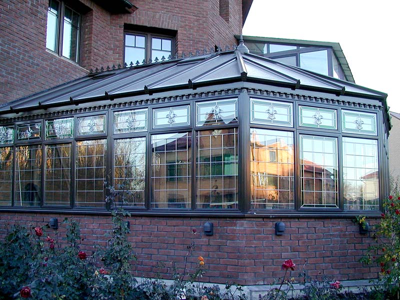 Алюминиевые конструкции для загородного дома фото